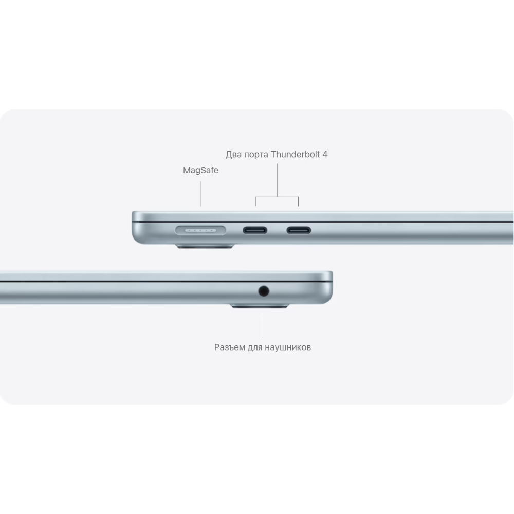 Apple MacBook Air 13" (M5, 10C CPU/10C GPU, 2026), 24 ГБ, 1 ТБ SSD, «небесно-голубой»